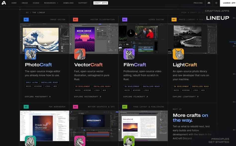 Crafting Apps Launches Free Creative Suite to Rival Adobe