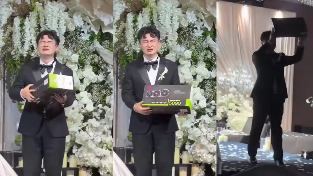 Groom Gets RTX 5090 as Wedding Gift, Tears Follow
