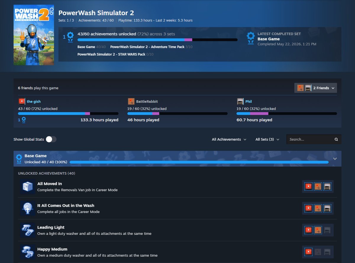 Steam achievements overhaul adds DLC sets and friend