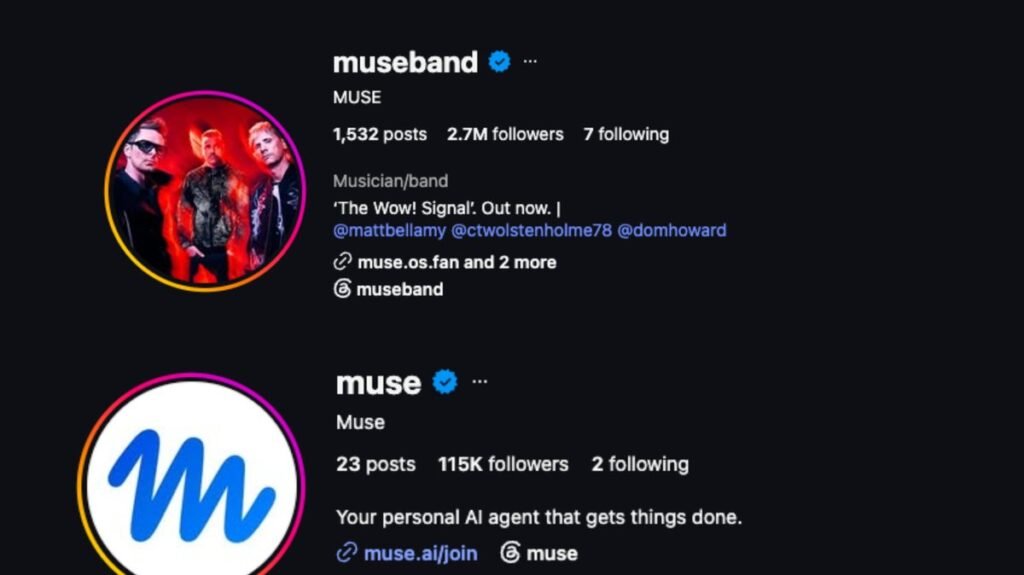 Rock Band Muse Loses Social Handles to Meta's AI Agent