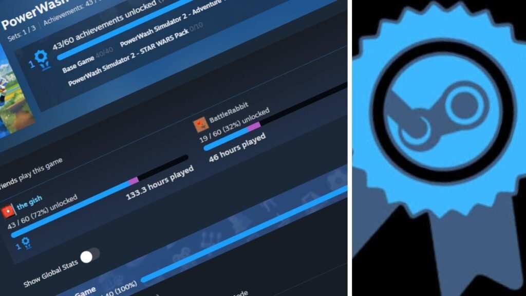Steam achievements overhaul adds DLC sets and friend
